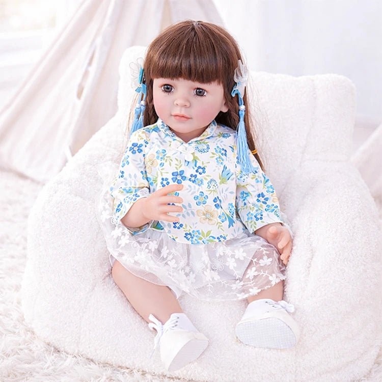 Chimidoll - muñeca renacida de niño pequeño - atuendo de estilo chino.