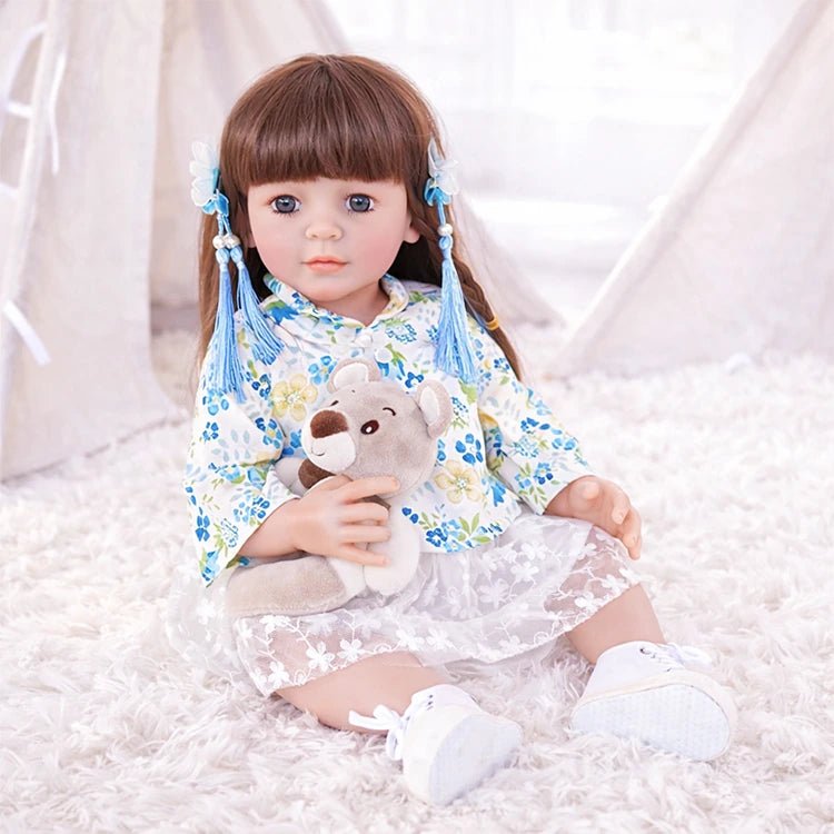 Chimidoll - muñeca renacida de niño pequeño - atuendo de estilo chino.