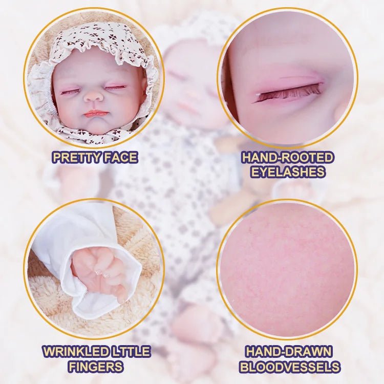 Mia - Lifelike Sleeping Reborn Baby Doll (18") by chimidoll