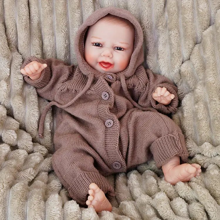 Charlie - Happy Lifelike Reborn Baby Doll (18") by chimidoll