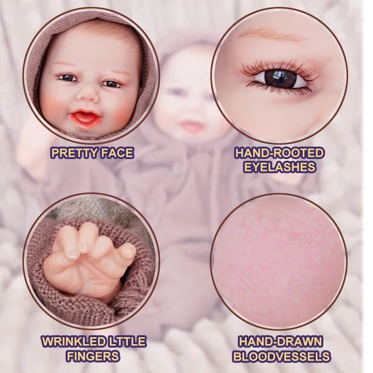 Charlie - Happy Lifelike Reborn Baby Doll (18") by chimidoll