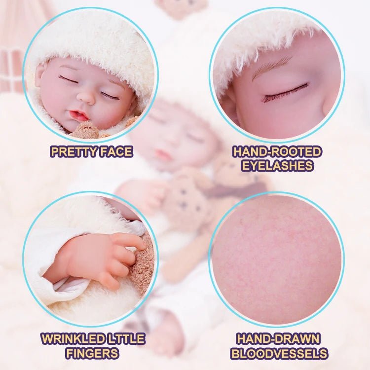 Zoe - Lifelike Sleeping Reborn Baby Doll (20") by chimidoll