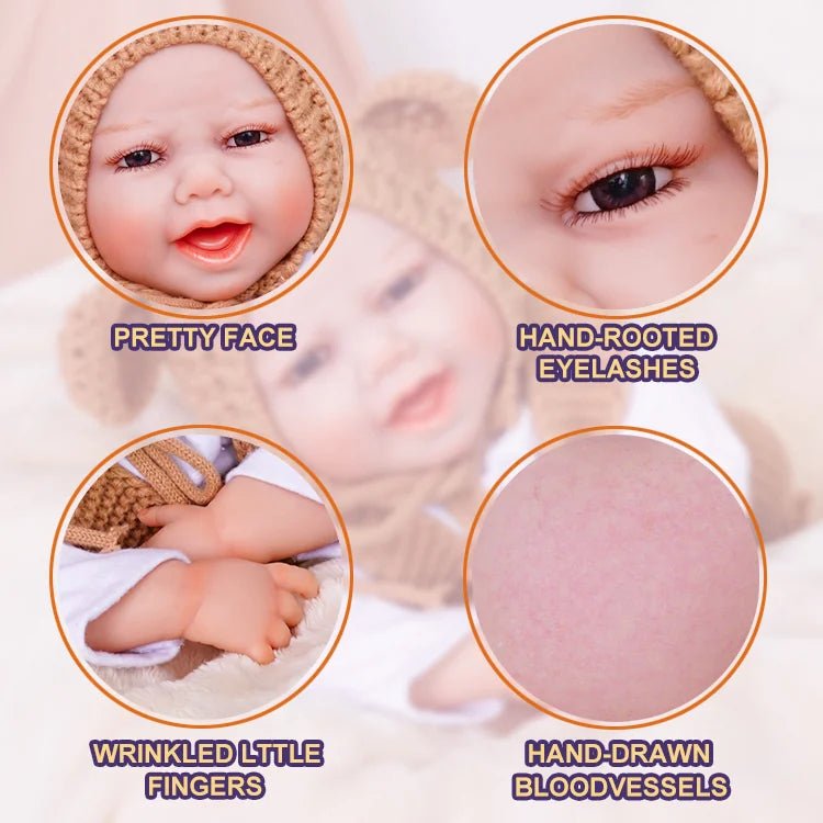 Emery - Happy Lifelike Reborn Baby Doll (20") | Authentic Reborn beautiful reborn baby dolls | chimidoll