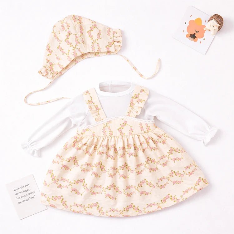 Vintage Floral Reborn Doll Outfit Set by chimidoll