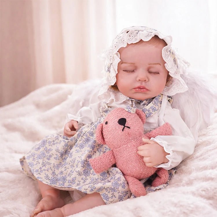 Petit Ange - Poupée bébé reborn endormie (50 cm)