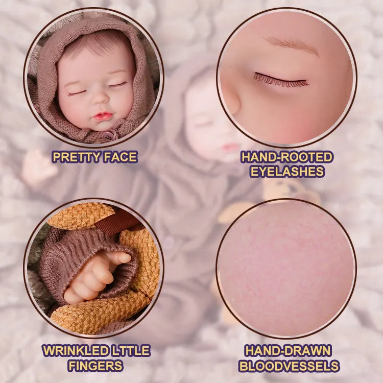 baby dolls | reborn baby dolls | vinyl reborn dolls | 20 inch reborn dolls | hand-painted details | gentle touch vinyl | realistic facial features | weighted body | perfect cuddle companion
