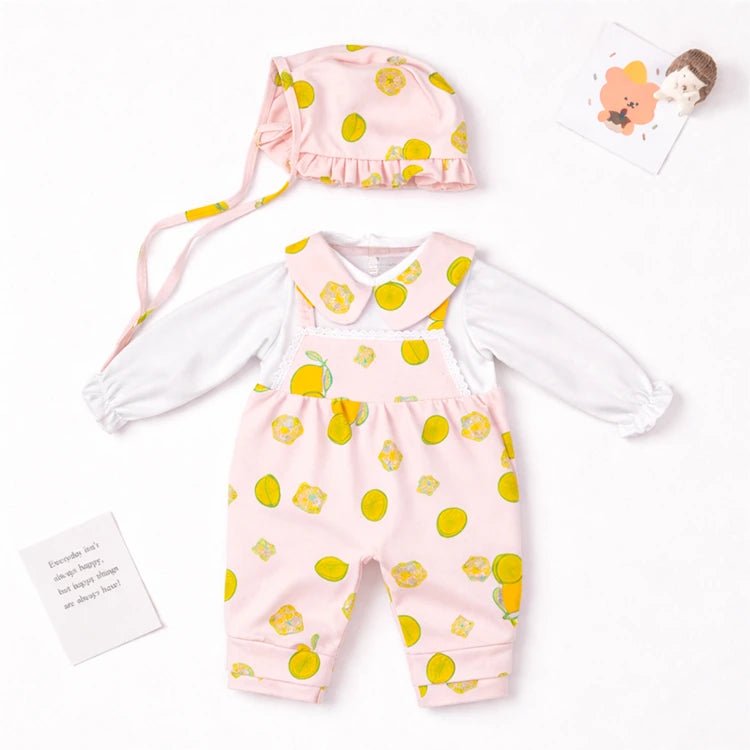 Lemon Print Reborn Doll Romper Set by chimidoll