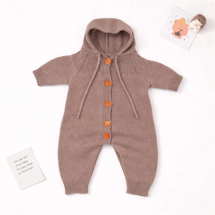 Wool Hooded Reborn Doll Jumpsuit by chimidoll