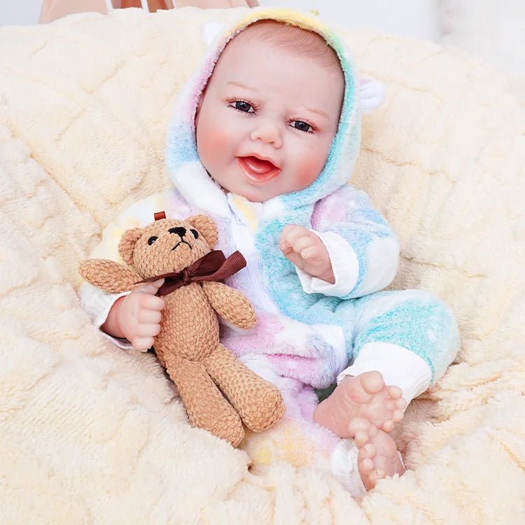 Dakota - Happy Lifelike Reborn Baby Doll (18") by chimidoll