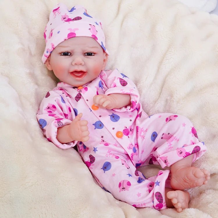 Lucas - Happy Lifelike Reborn Baby Doll (18") by chimidoll