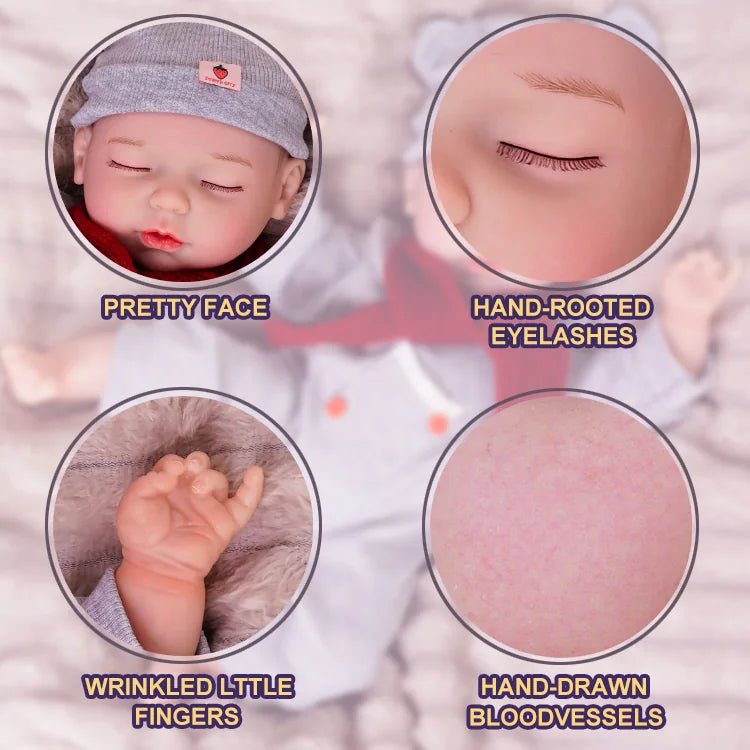 Theo - Lifelike Sleeping Reborn Baby Doll (18") by chimidoll