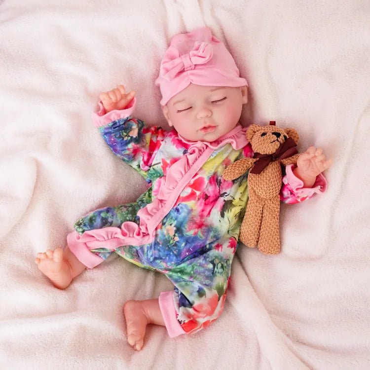 Lily - Lifelike Sleeping Reborn Baby Doll (18") by chimidoll