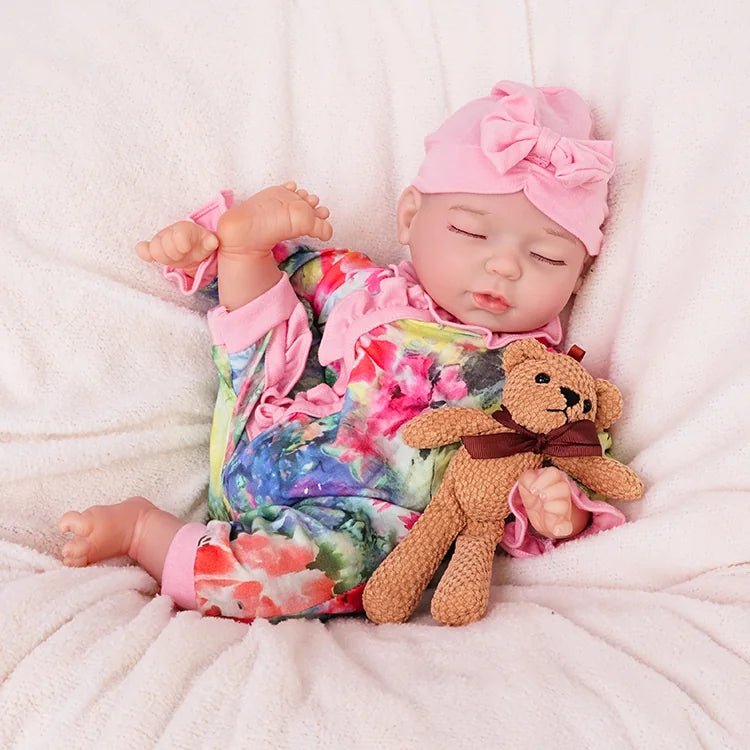 Lily - Lifelike Sleeping Reborn Baby Doll (18") by chimidoll