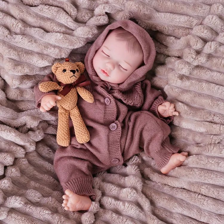 Noah - Lifelike Sleeping Reborn Baby Doll (18") by chimidoll