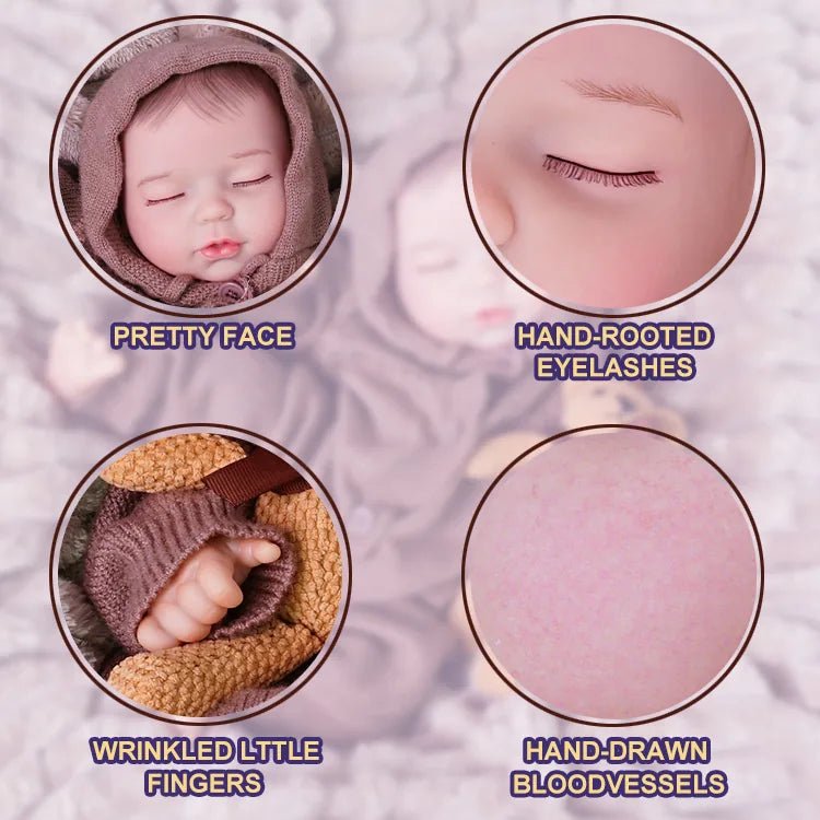 Noah - Lifelike Sleeping Reborn Baby Doll (18") by chimidoll