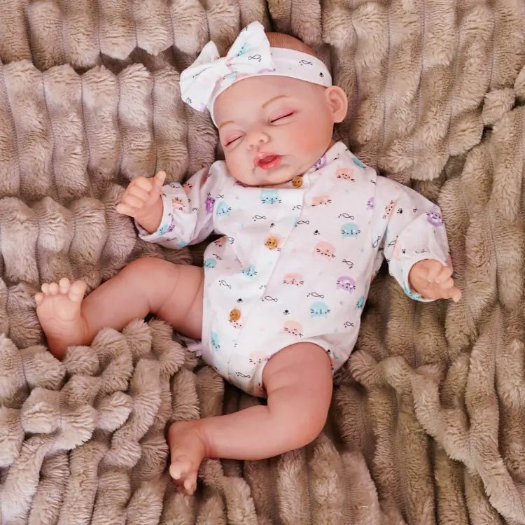 Eleanor - Lifelike Sleeping Reborn Baby Doll (18") by chimidoll