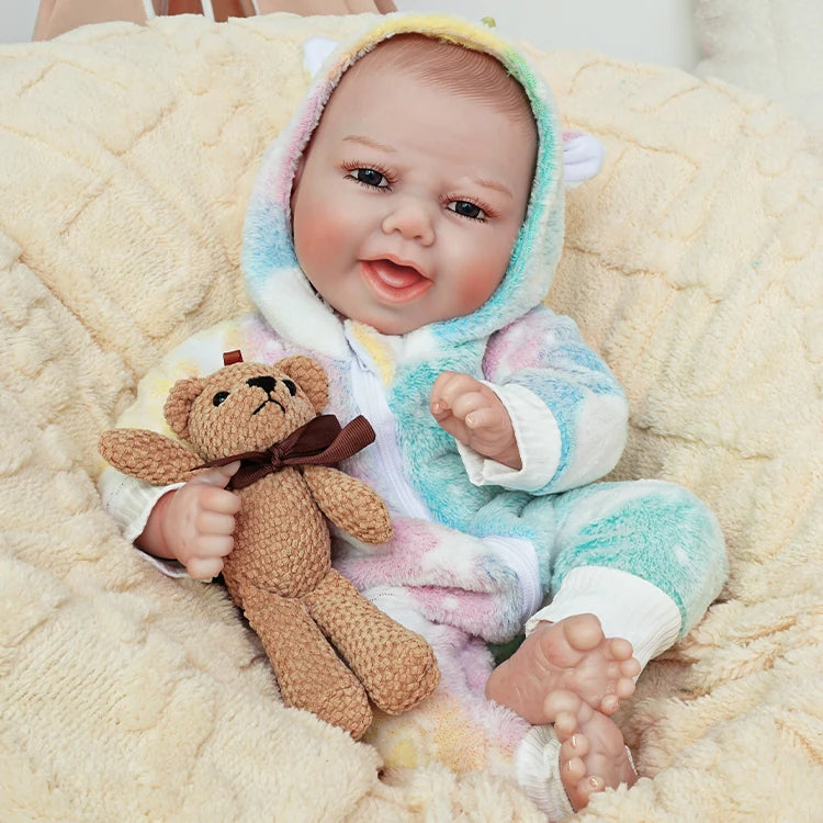 Dakota - Muñeco Reborn Realista Feliz (45 cm)