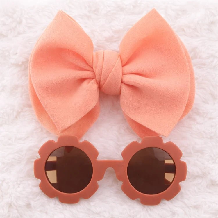 Baby Doll Sunglasses & Bow Headband Set by chimidoll