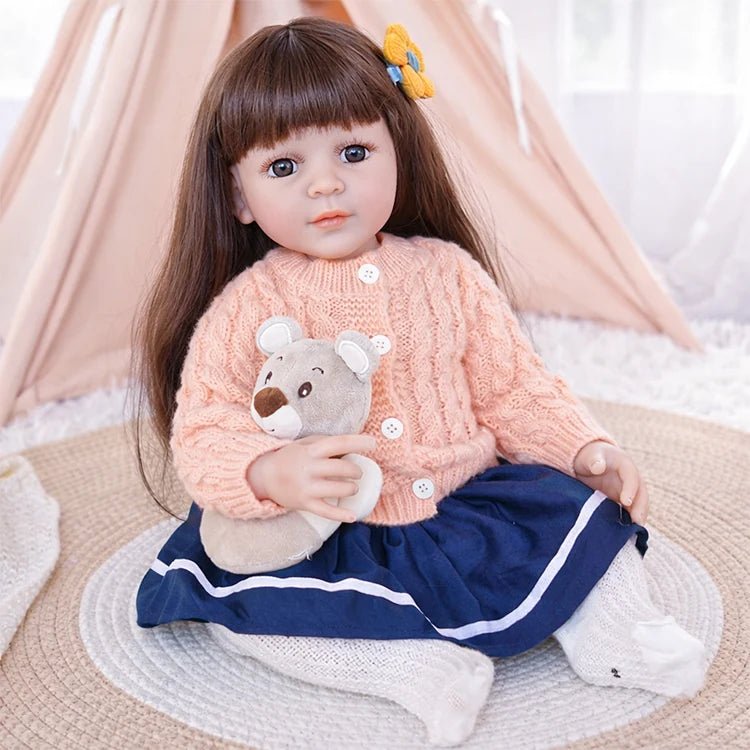 Chimidoll - muñeca renacida de niño pequeño - Conjunto clásico de punto