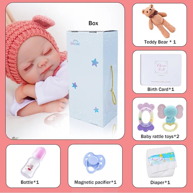 Poppy - Lifelike Sleeping Reborn Baby Doll (20") - Authentic Reborn beautiful reborn baby dolls - chimidoll