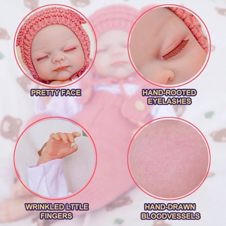 Poppy - Lifelike Sleeping Reborn Baby Doll (20") - Authentic Reborn beautiful reborn baby dolls - chimidoll