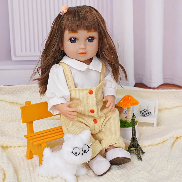 Adorable Fashion Doll - Beige Jumpsuit Ensemble - chimidoll