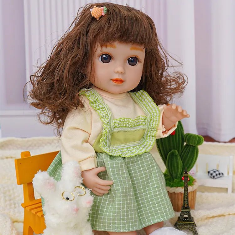 Adorable Fashion Doll - Green Suspenders Dress Set - chimidoll