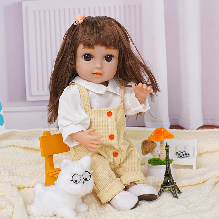 Adorable Fashion Doll - Beige Jumpsuit Ensemble - chimidoll