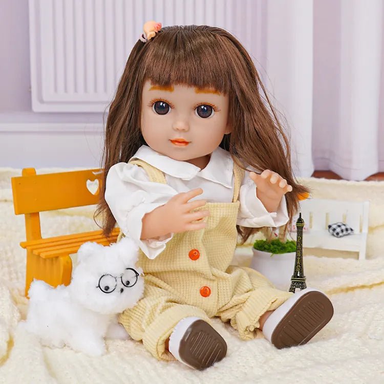 Adorable Fashion Doll - Beige Jumpsuit Ensemble - chimidoll