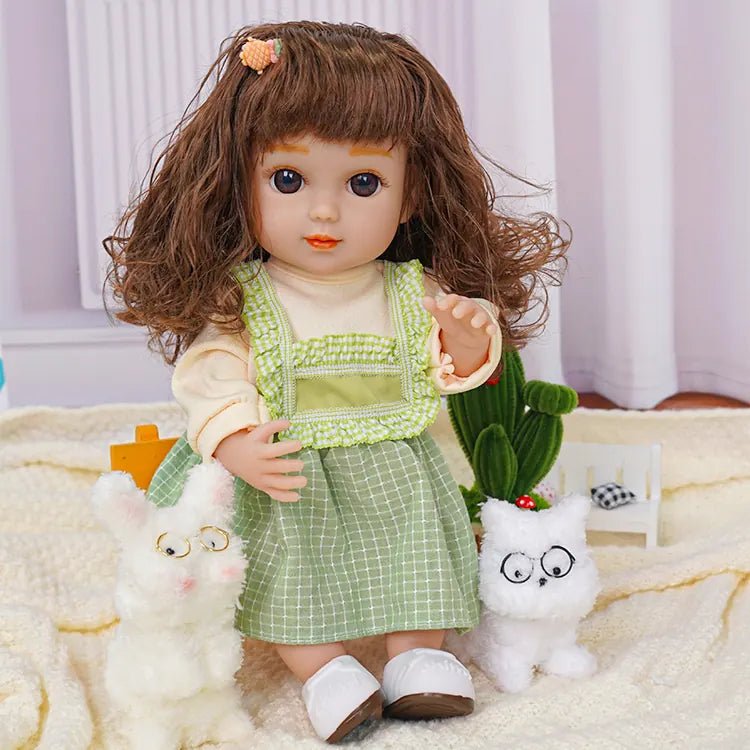 Adorable Fashion Doll - Green Suspenders Dress Set - chimidoll