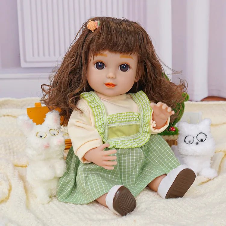 Adorable Fashion Doll - Green Suspenders Dress Set - chimidoll