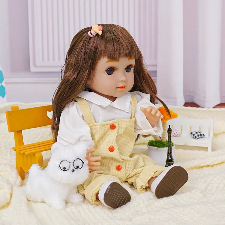 Adorable Fashion Doll - Beige Jumpsuit Ensemble - chimidoll