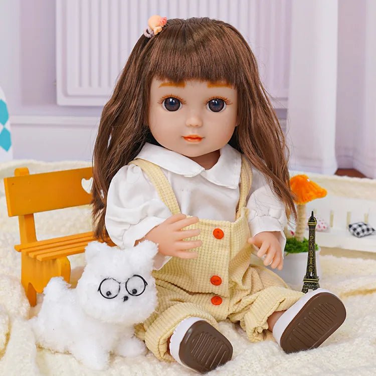 Adorable Fashion Doll - Beige Jumpsuit Ensemble - chimidoll