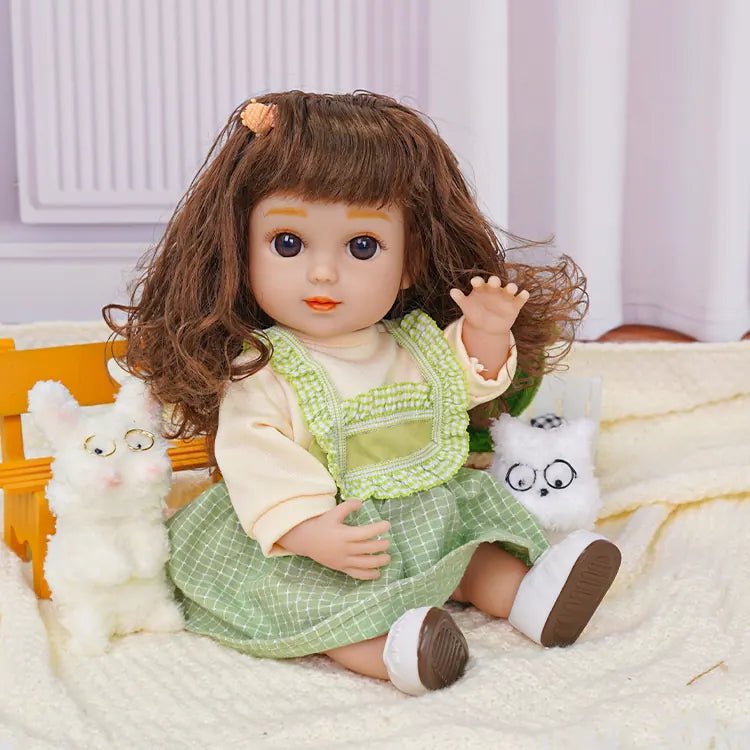 Adorable Fashion Doll - Green Suspenders Dress Set - chimidoll