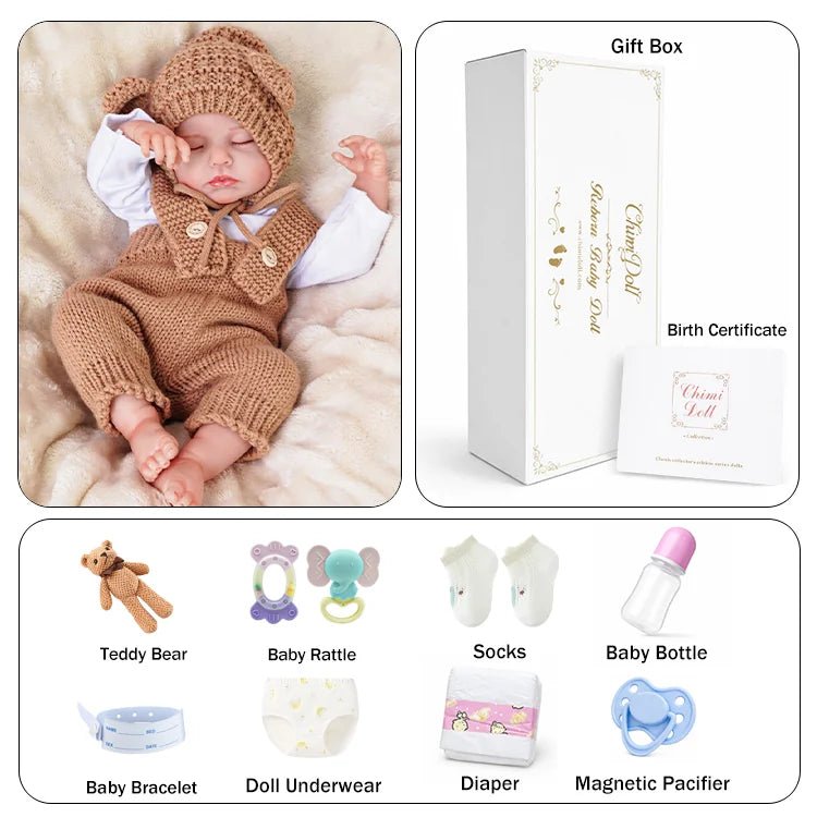Arden 20" Lifelike Reborn Baby Doll - chimidoll