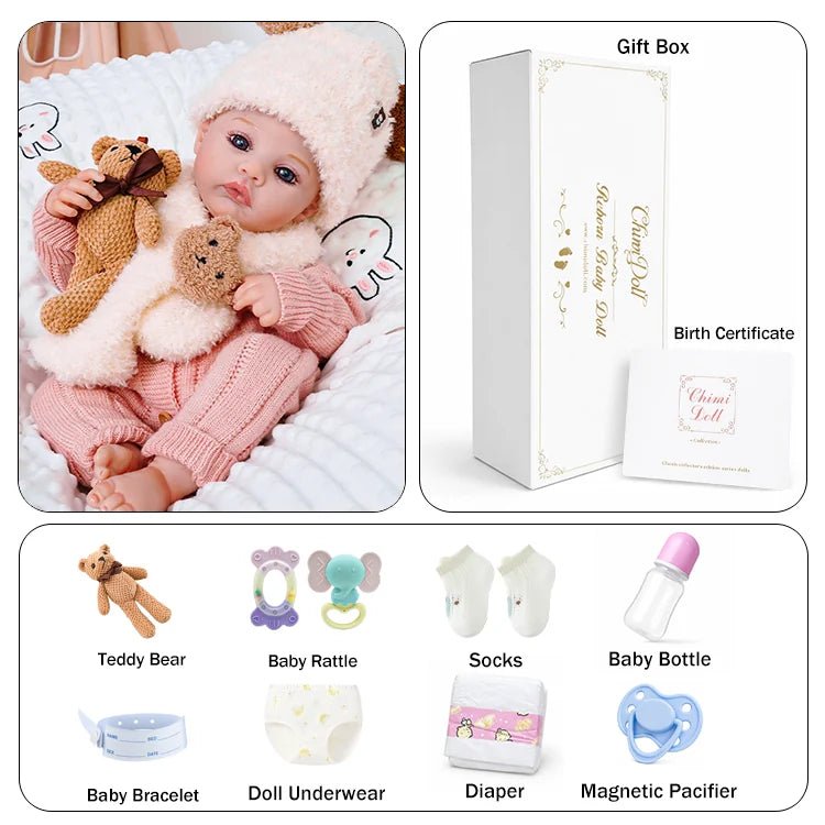 Ava - Lifelike Reborn Baby Doll (20") - chimidoll