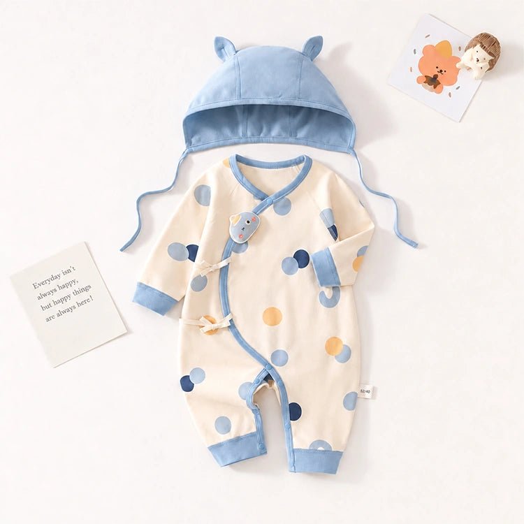 Baby Doll Romper Set with Matching Hat - chimidoll