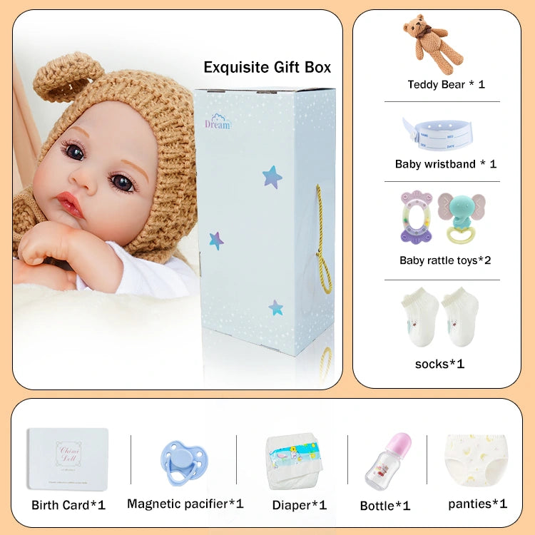 reborn baby dolls | baby alive doll | baby dolls that look real | real baby dolls | baby doll set | newborn baby dolls | real doll | baby boy doll | life-like dolls | baby dolls that cry | Imagination Development | Daily Activity Simulation | Developmental Normality | Empathy Education | Safety Perception Enhancement | Social Skill Practice
