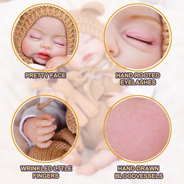 Remy – Lifelike Sleeping Reborn Baby Doll (20") | Authentic Reborn beautiful reborn baby dolls | chimidoll