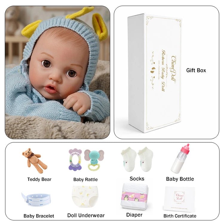 Bobby 20" Interactive Feeding Baby Doll - chimidoll