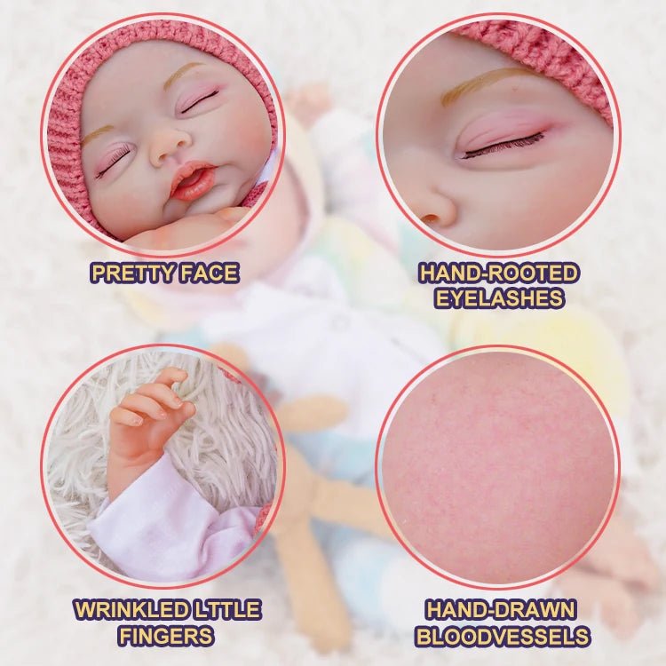 Hazel - Lifelike Sleeping Reborn Baby Doll (20") - Authentic Reborn beautiful reborn baby dolls - chimidoll
