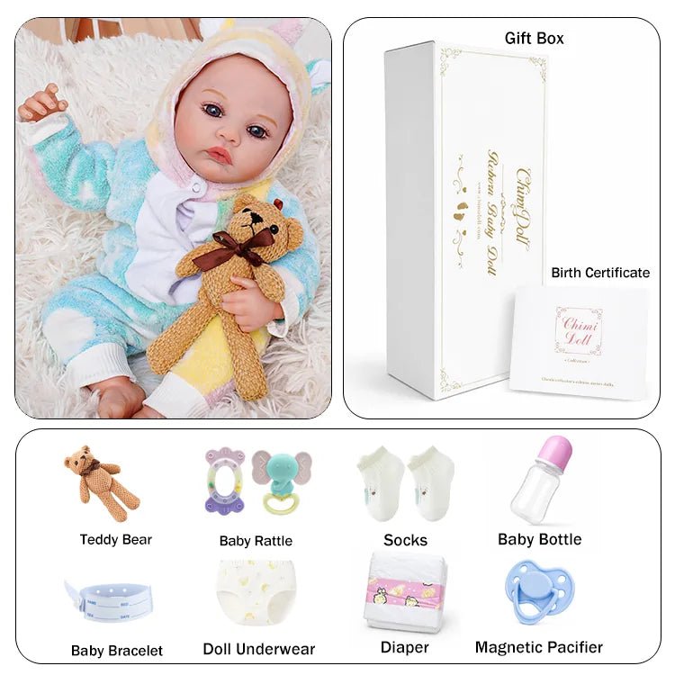 Drew - Lifelike Reborn Baby Doll (20") - chimidoll