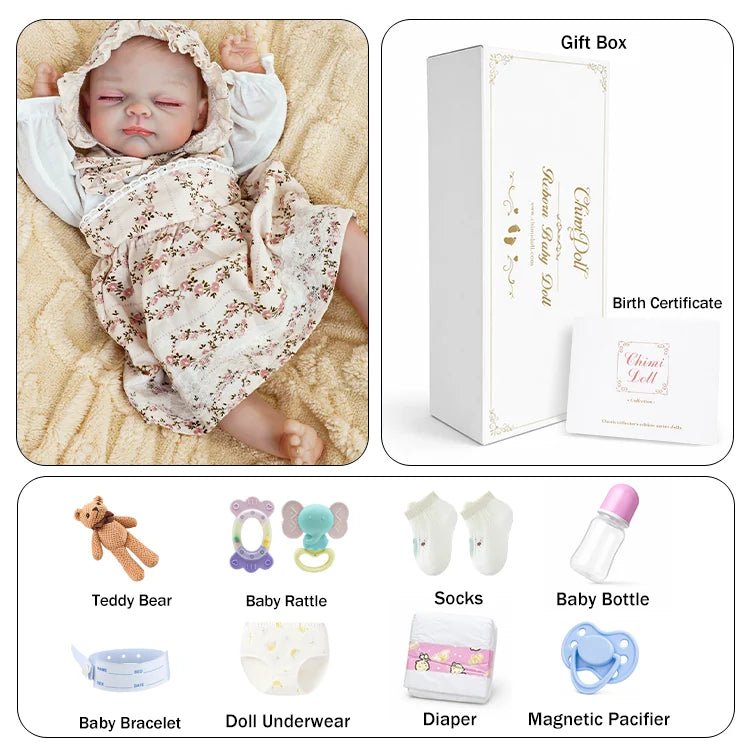 Emma 18" Lifelike Reborn Baby Doll - chimidoll