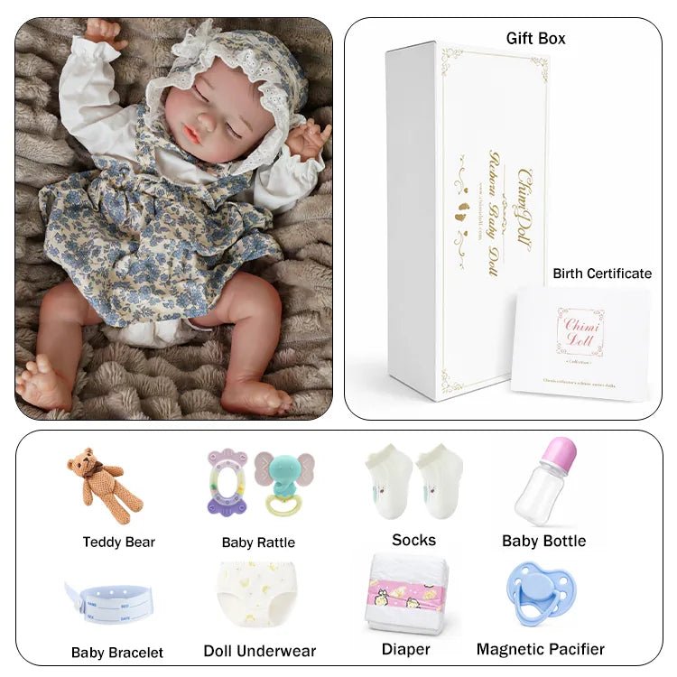 Evelyn 18" Lifelike Reborn Baby Doll - chimidoll