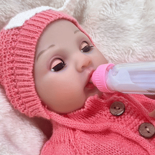 Interactive Baby Doll – Moves Face While Feeding | | chimidoll