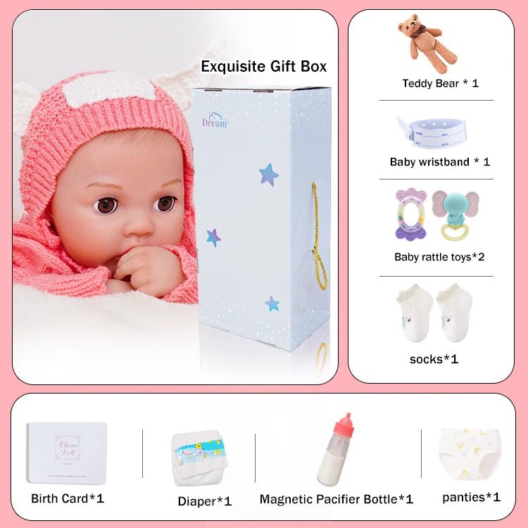 Interactive Baby Doll – Moves Face While Feeding | | chimidoll