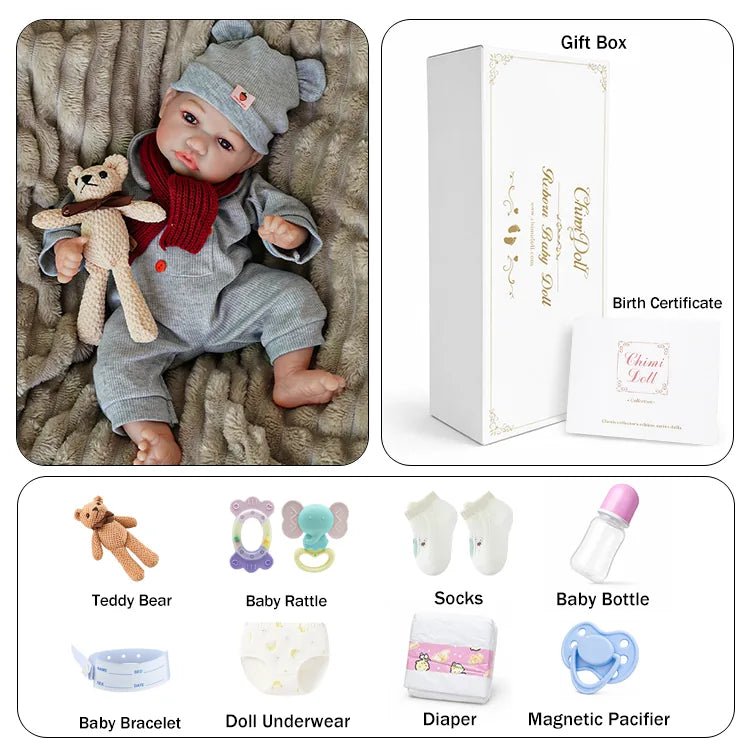 Liam 18" Lifelike Reborn Baby Doll - chimidoll