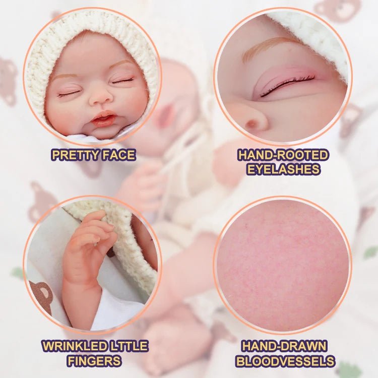 Maisie - Lifelike Sleeping Reborn Baby Doll (20") - Authentic Reborn beautiful reborn baby dolls - chimidoll