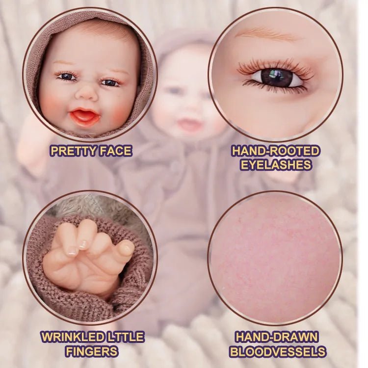 Charlie - Happy Lifelike Reborn Baby Doll (18") chimidoll