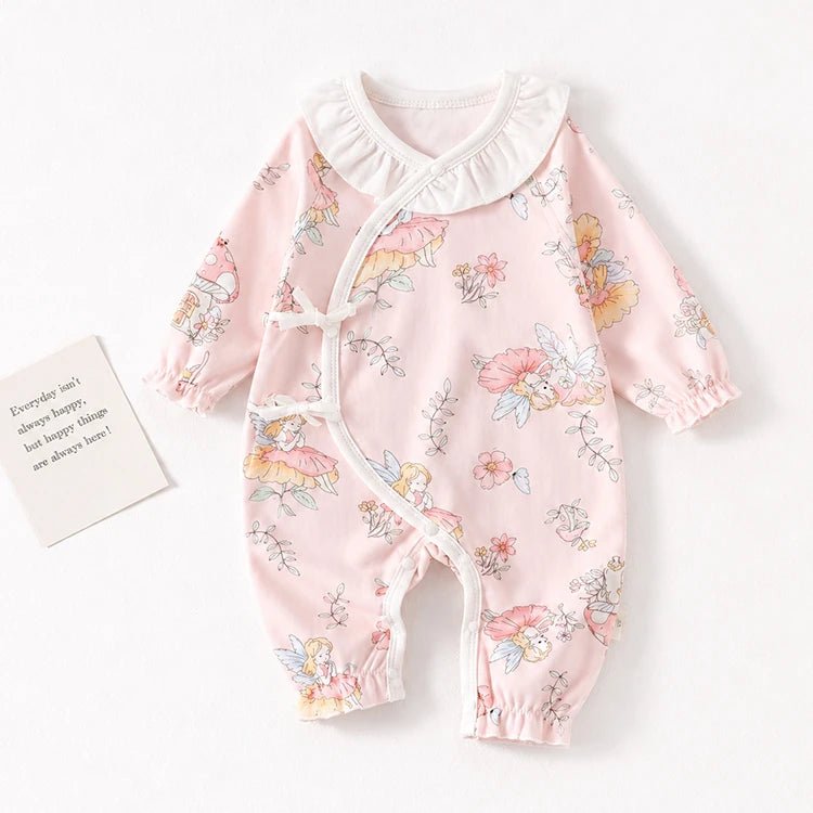 Light Pink Fairy Print Romper - chimidoll